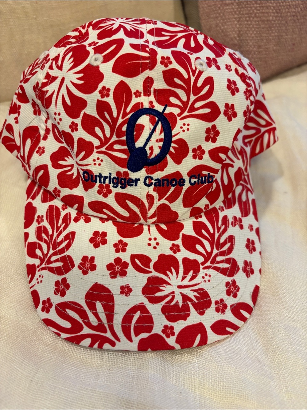 Hawaiian print Outrigger Canoe Club hat